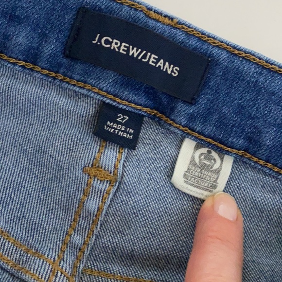 J Crew High-rise Toothpick Jean with Raw Hem, size 27 - Picture 3 of 8